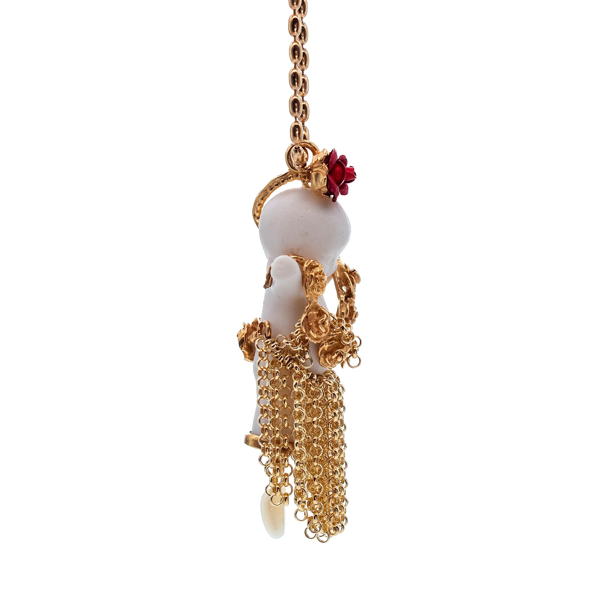 Aloha Baby White And Gold Necklace – Gold Plated – Gem Kingdom