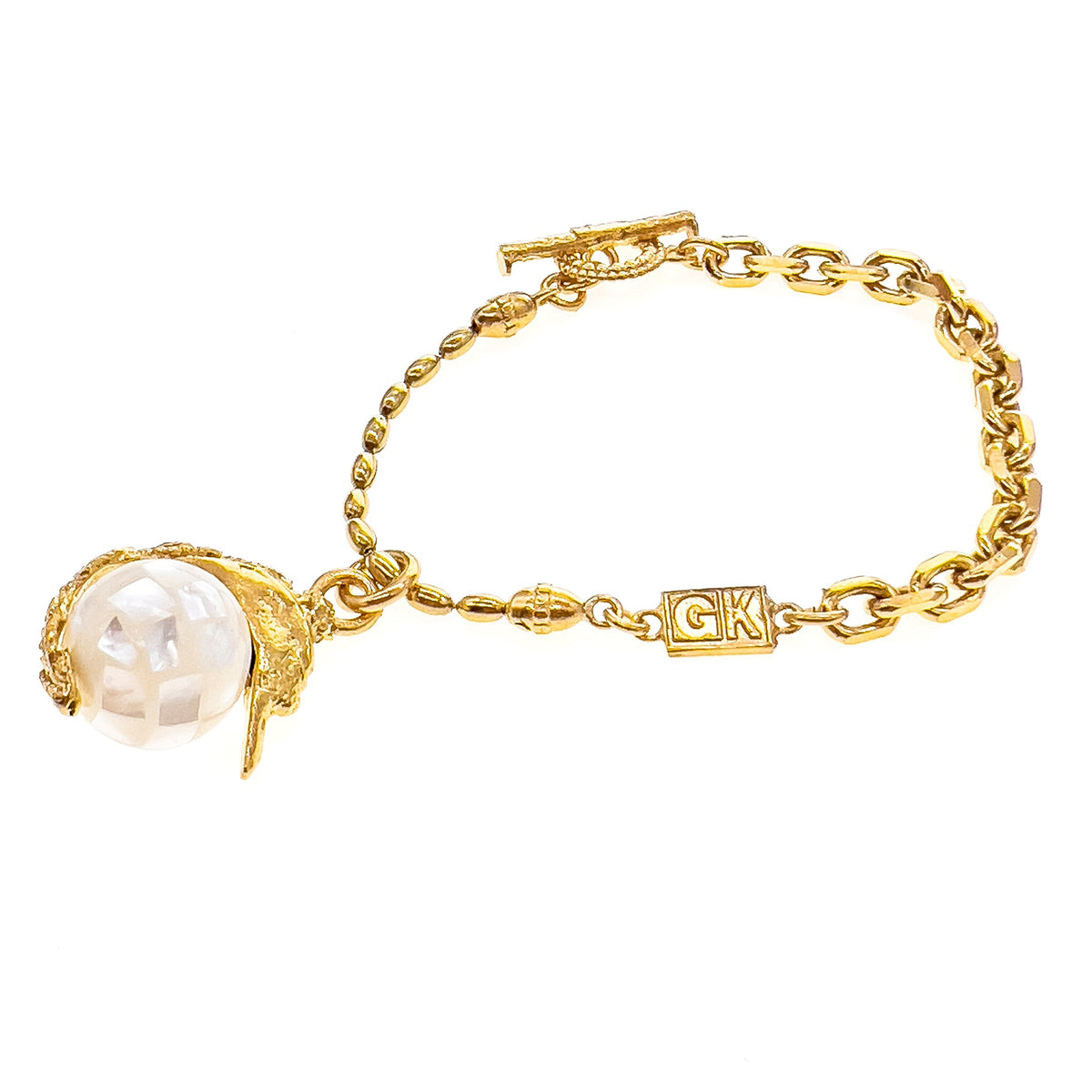 Zwaan Armband Wit – 18K Verguld – Gem Kingdom