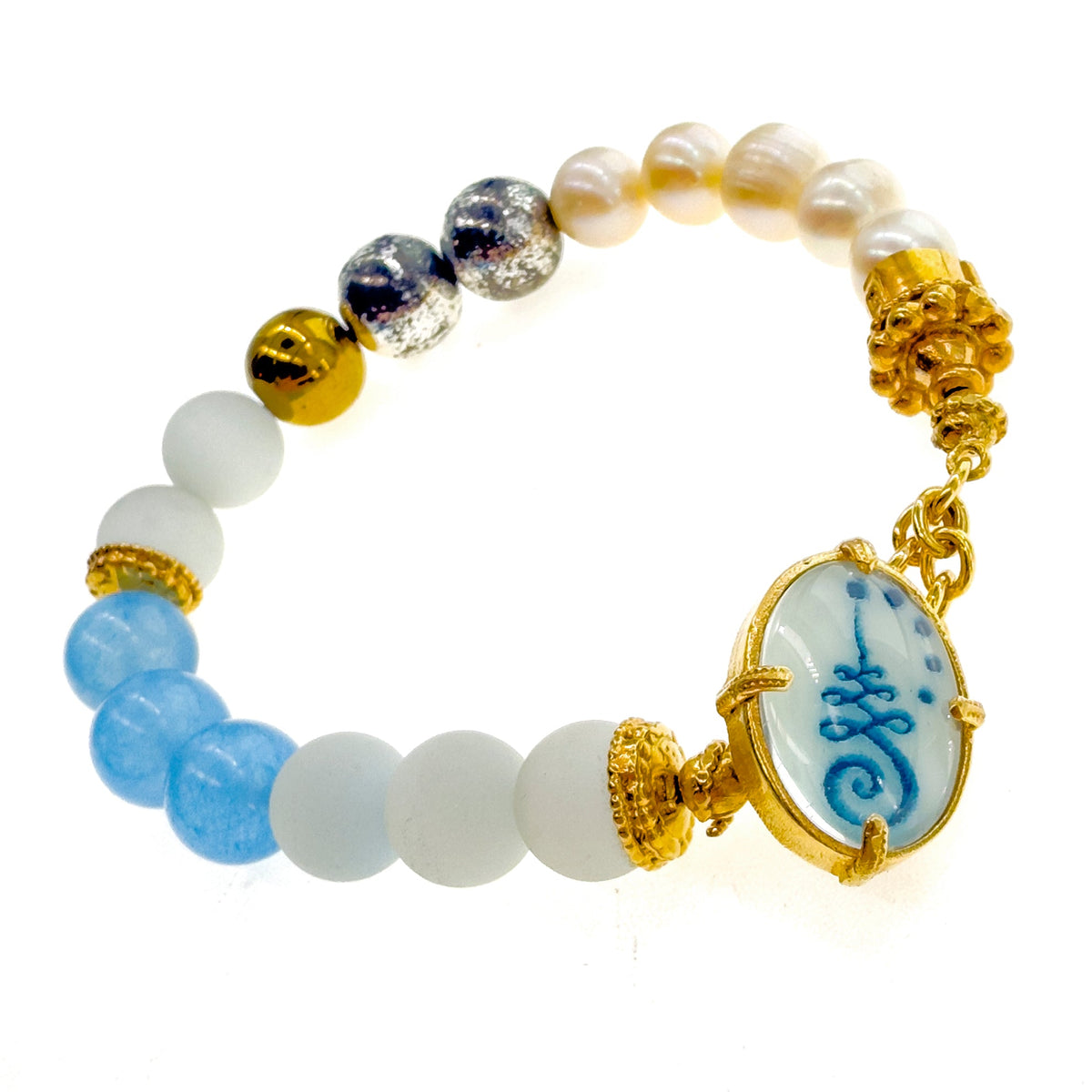 Blue Solace Armband – Verguld – Gem Kingdom