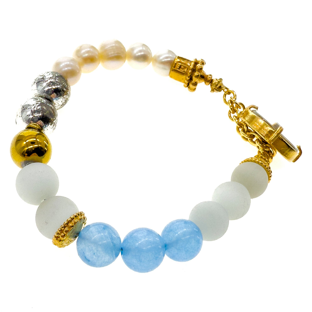 Blue Solace Armband – Verguld – Gem Kingdom
