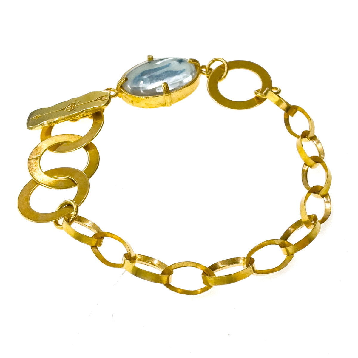 Blue Comet Bracelet – Gold Plated – Gem Kingdom