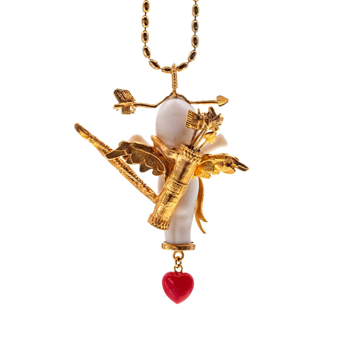 Amor Ketting Wit En Goud – Verguld – Gem Kingdom