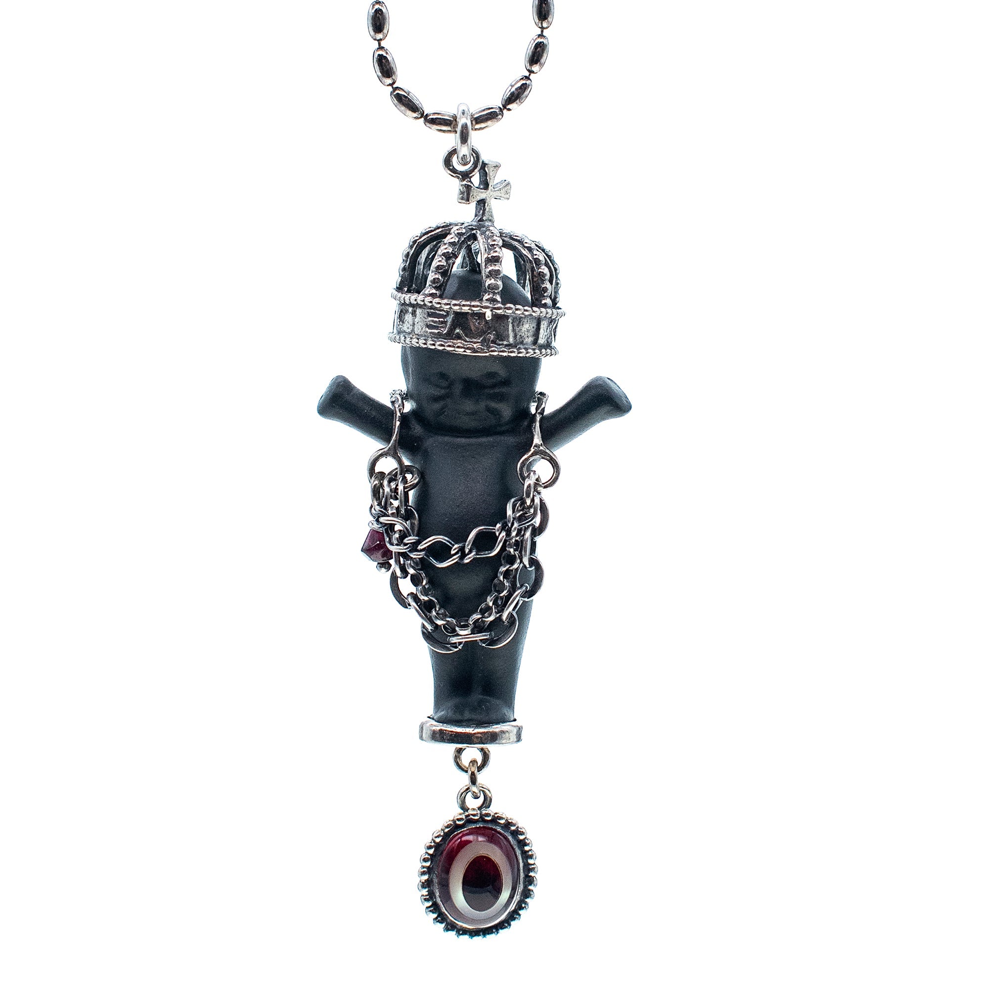 Gem Baby Black And Silver Necklace – Sterling Silver – Gem Kingdom
