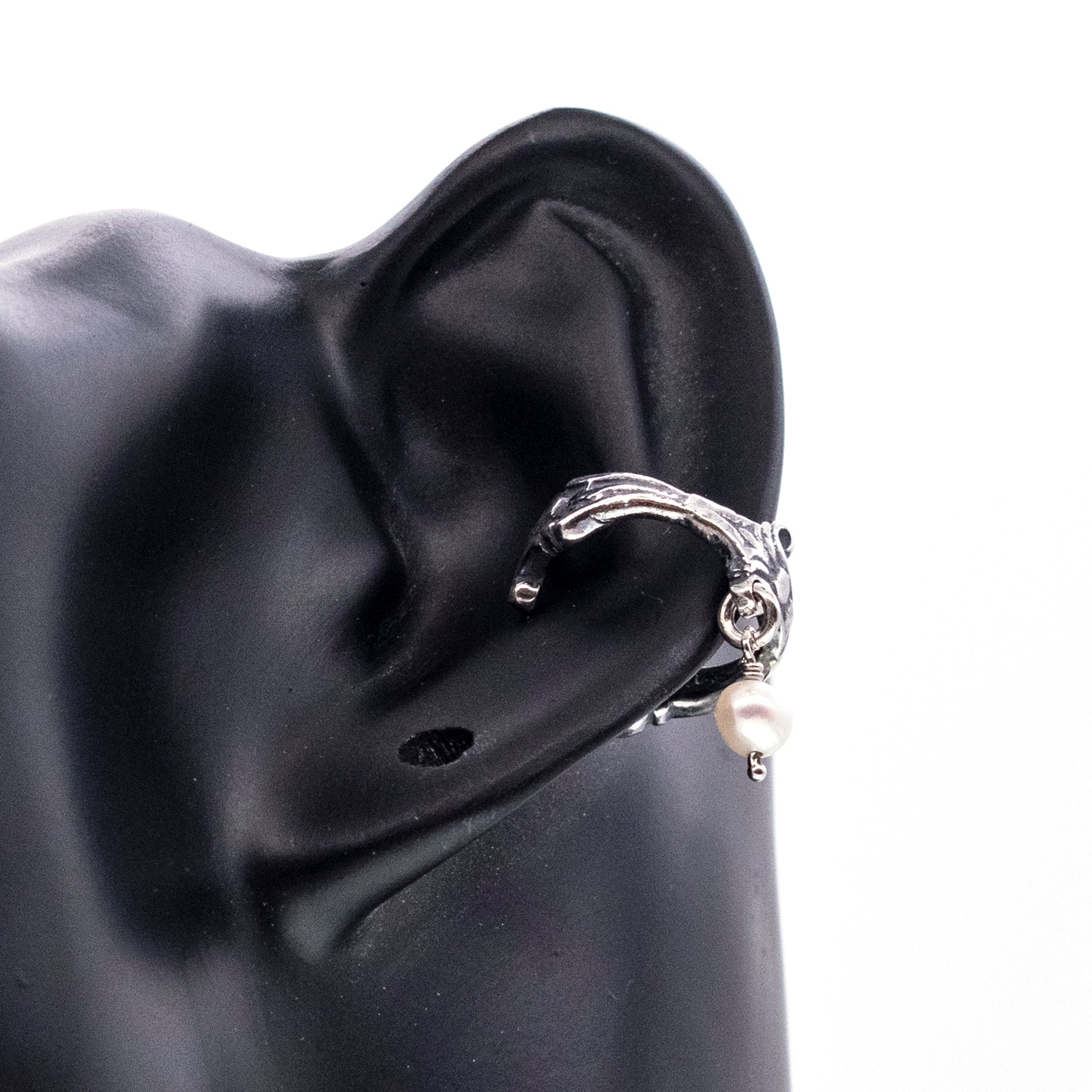Baroque Pearl Sterling Silver Ear Cuff – Sterling Silver – Gem Kingdom