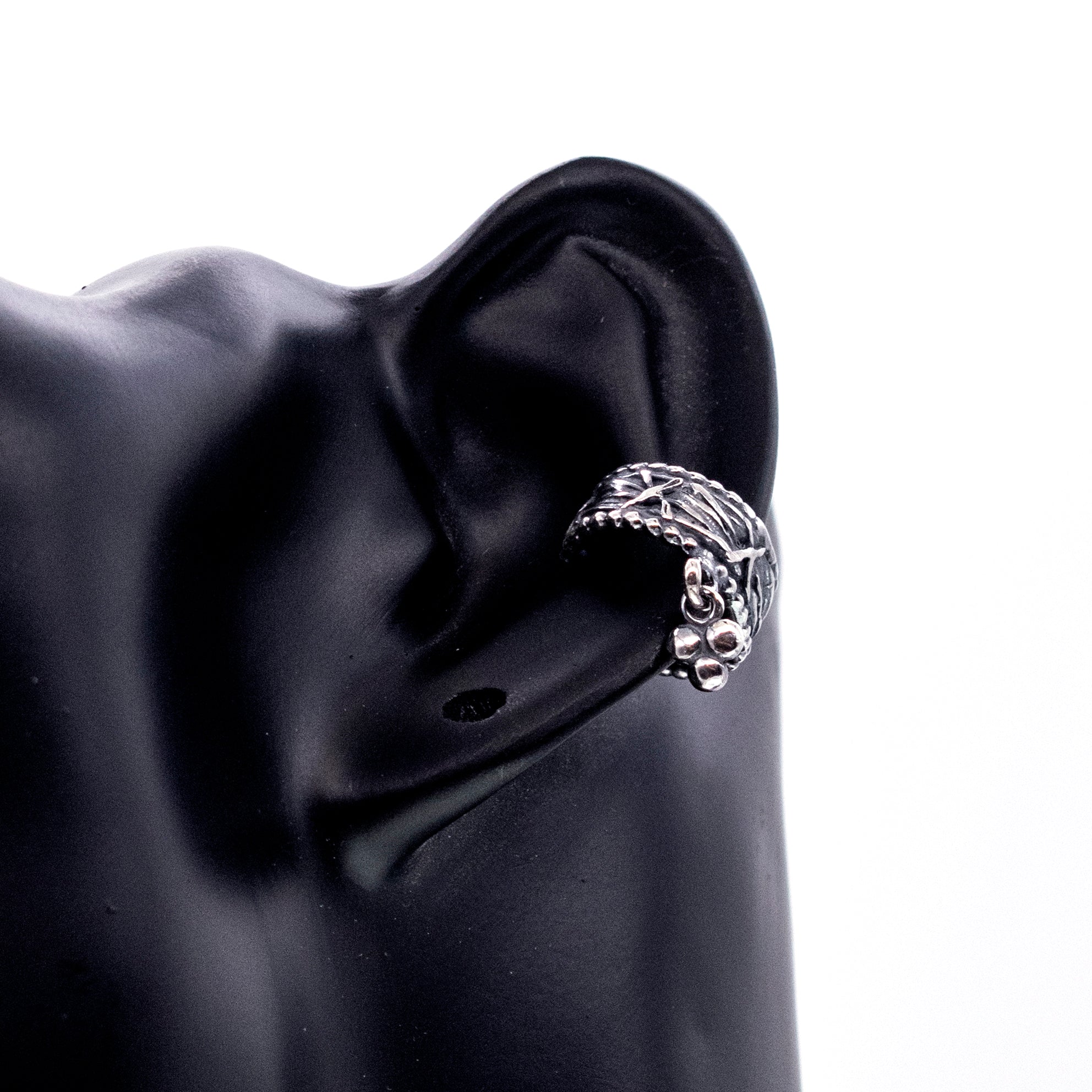 Coiled Drop Sterling Silver Ear Cuff – Sterling Silver – Gem Kingdom