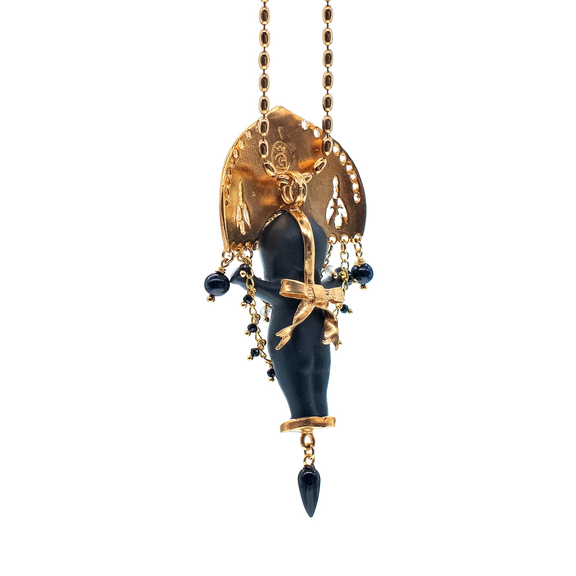 Koko Black And Gold Necklace – Gold Plated – Gem Kingdom