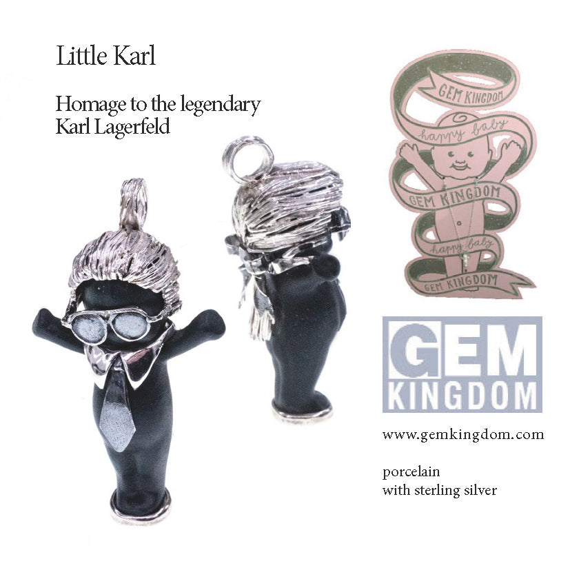 "Little Karl" Necklace Black And Silver