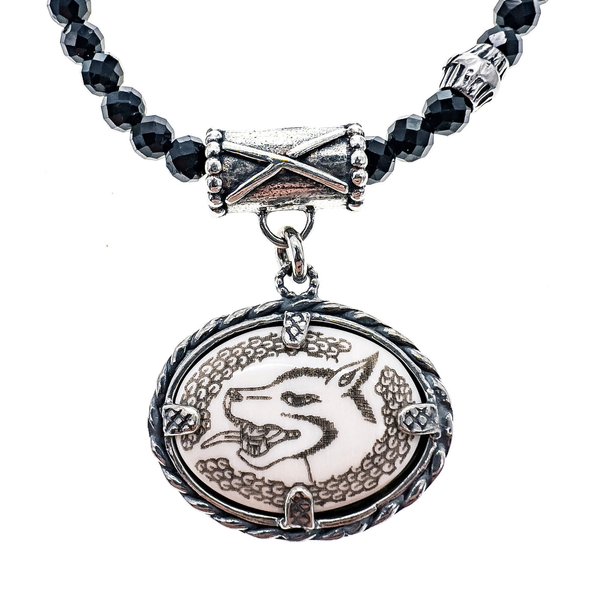 Back to the Future Engraved Medallion Necklace White – Sterling Silver – Gem Kingdom