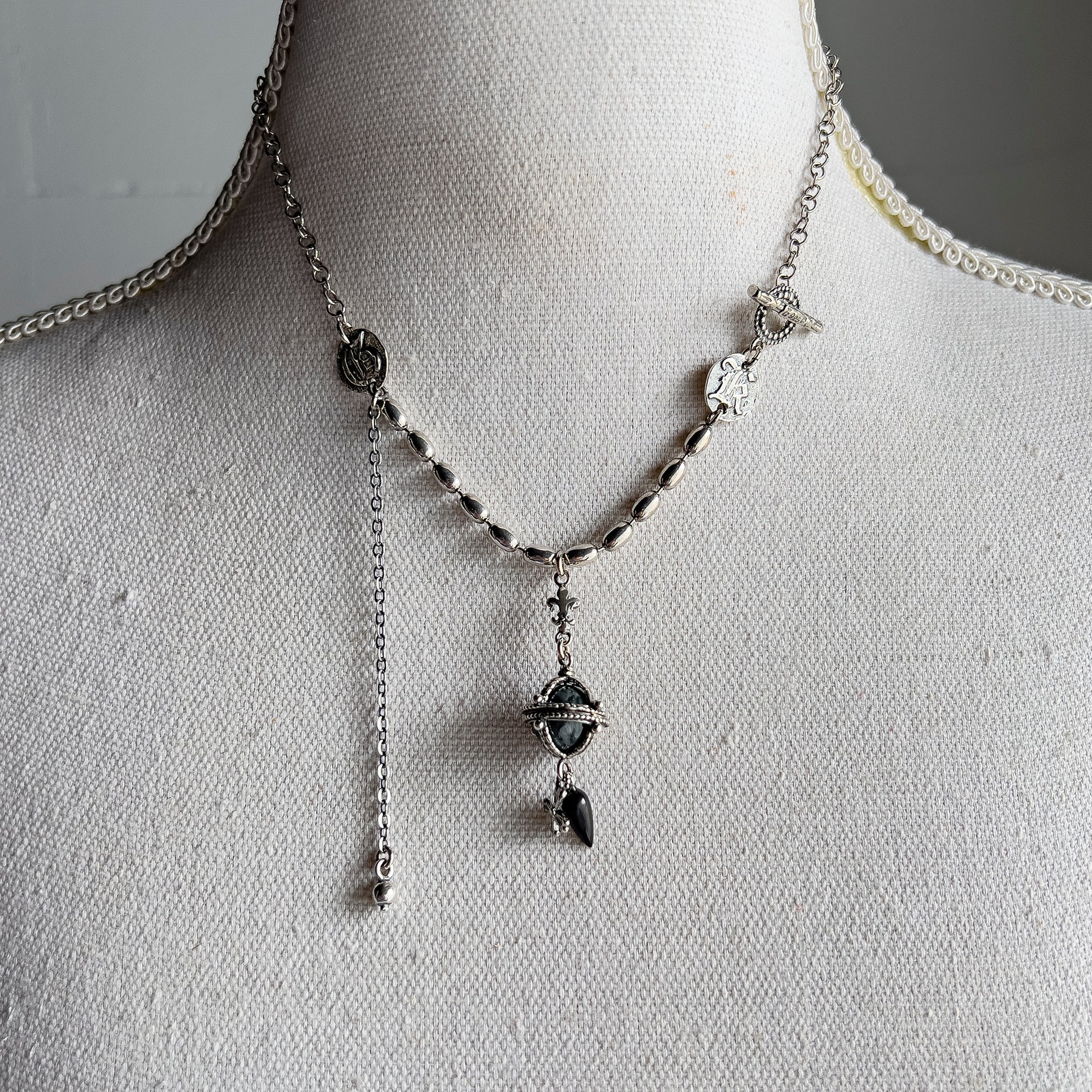 Hawkeye Orb Charm Necklace – Sterling Silver – Gem Kingdom