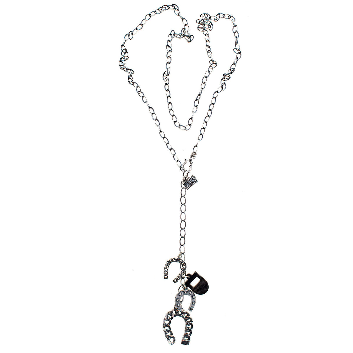 Rebel Rebel Horseshoe Necklace – Sterling Silver – Gem Kingdom