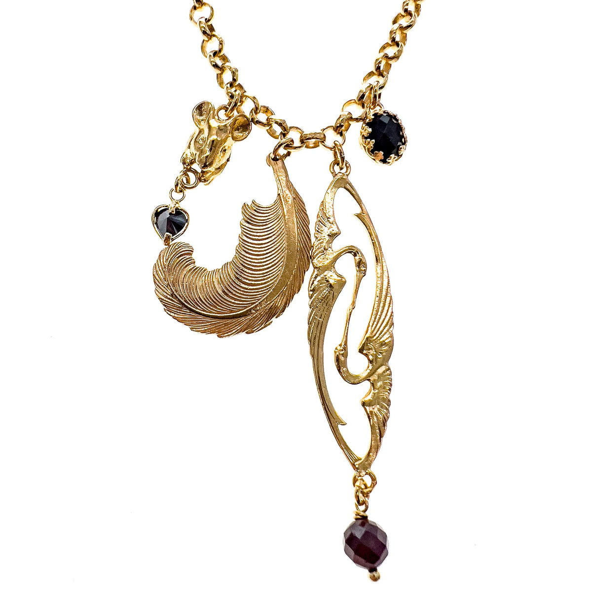 Charm Creatures Necklace – 18k Gold Plated – Gem Kingdom