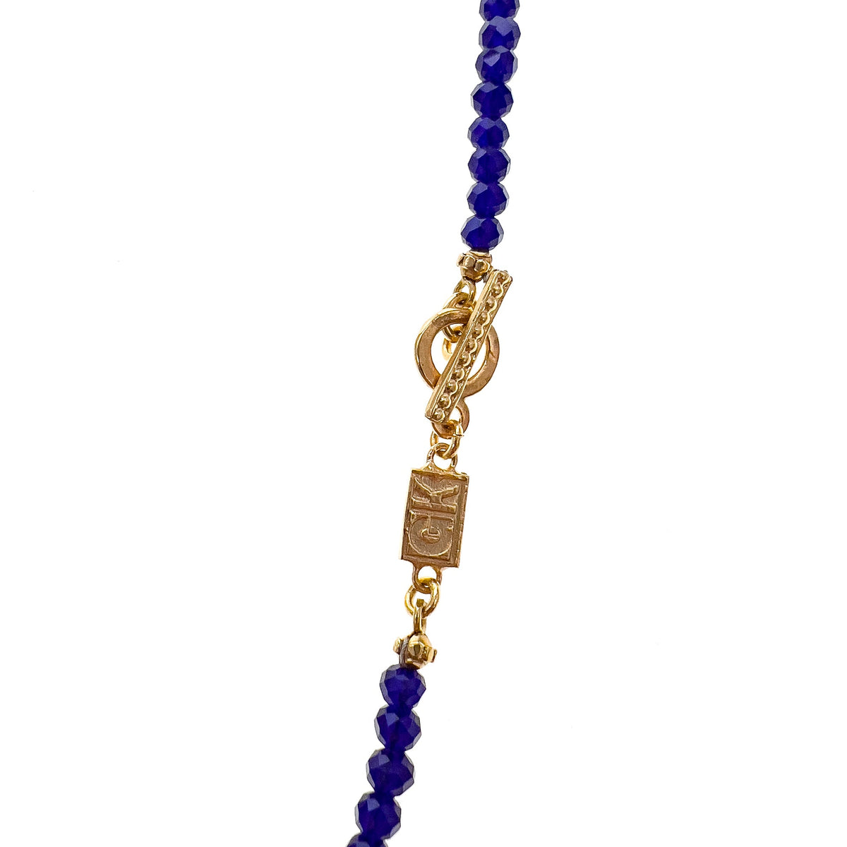 Beaded Heron Charm Necklace – 18k Gold Plated – Gem Kingdom