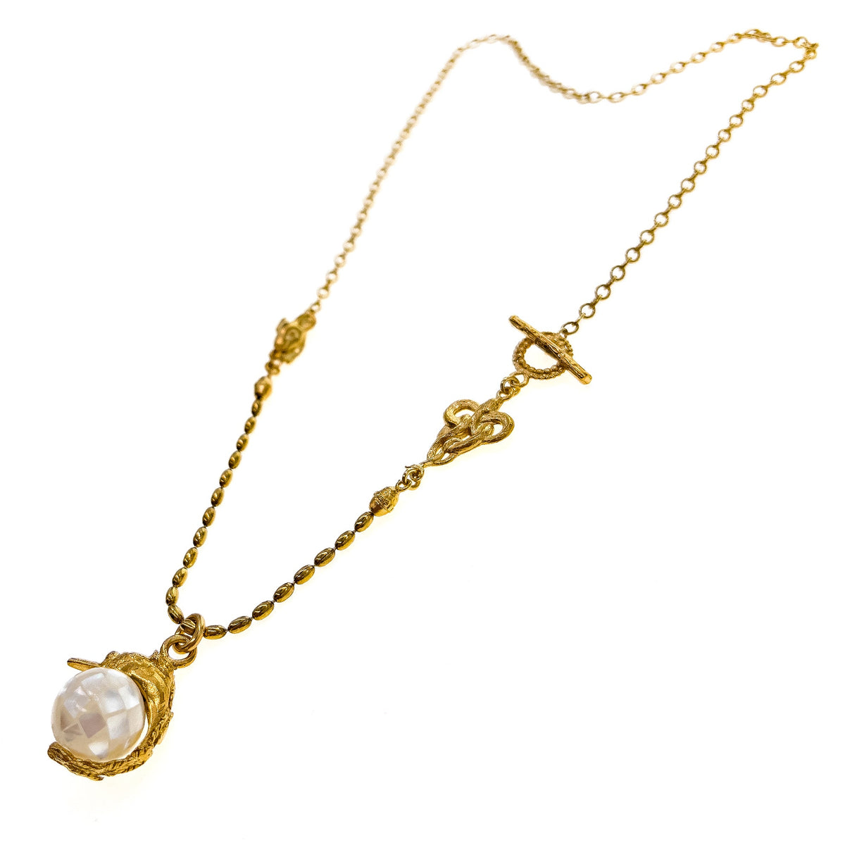 Swan Necklace White – 18k Gold Plated – Gem Kingdom
