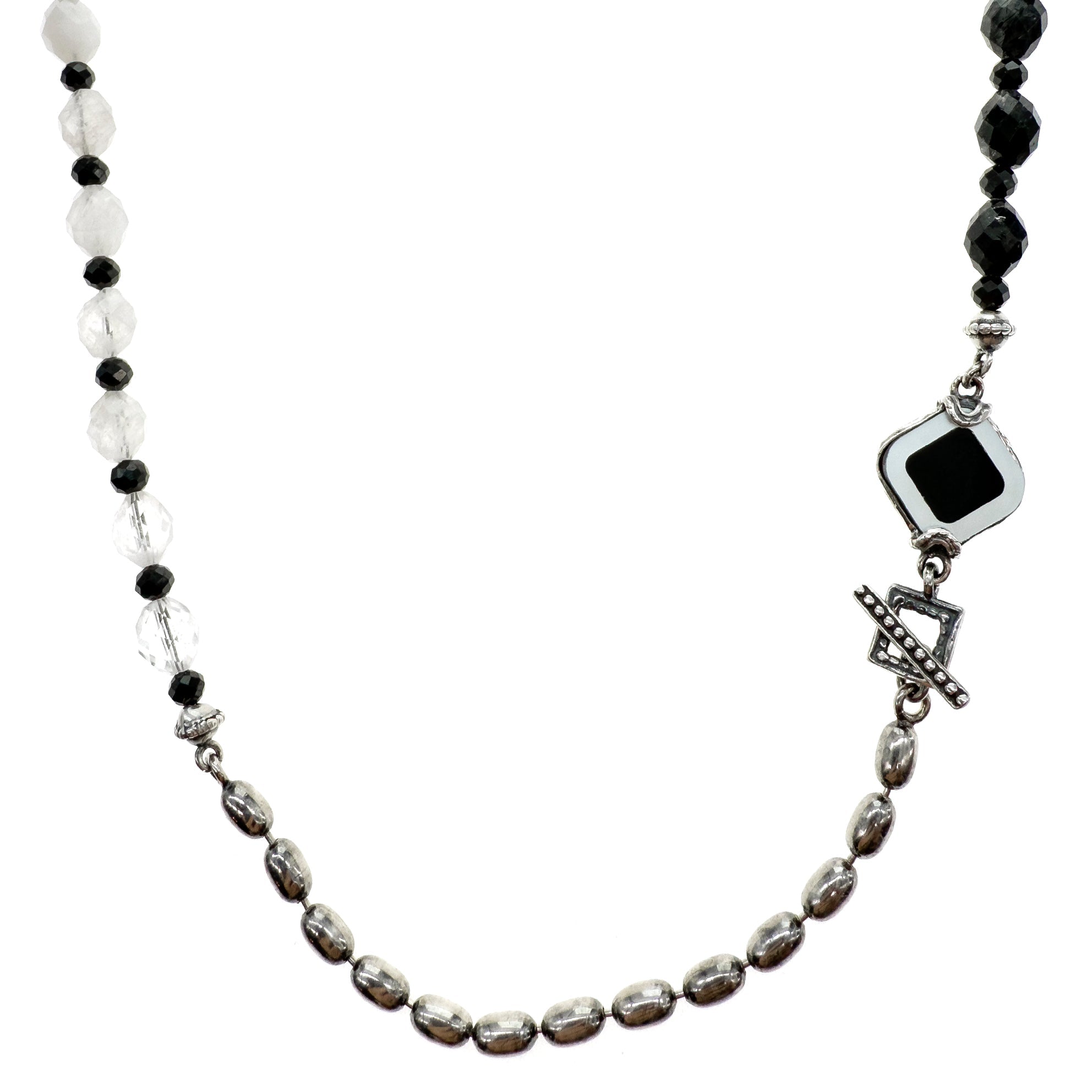 Ombre Beaded Necklace – Sterling Silver – Gem Kingdom