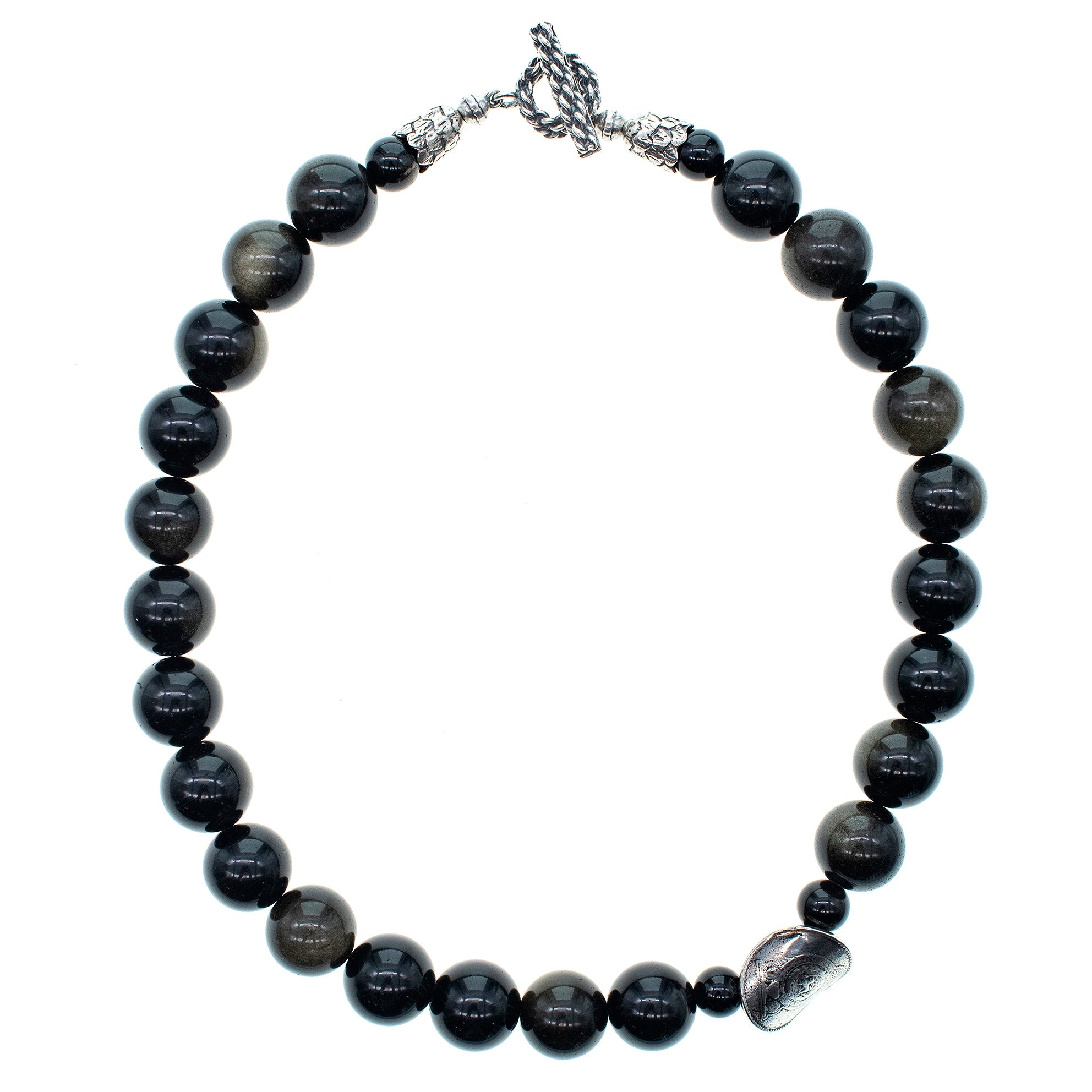 Rebel Rebel Obsidian Beaded Necklace