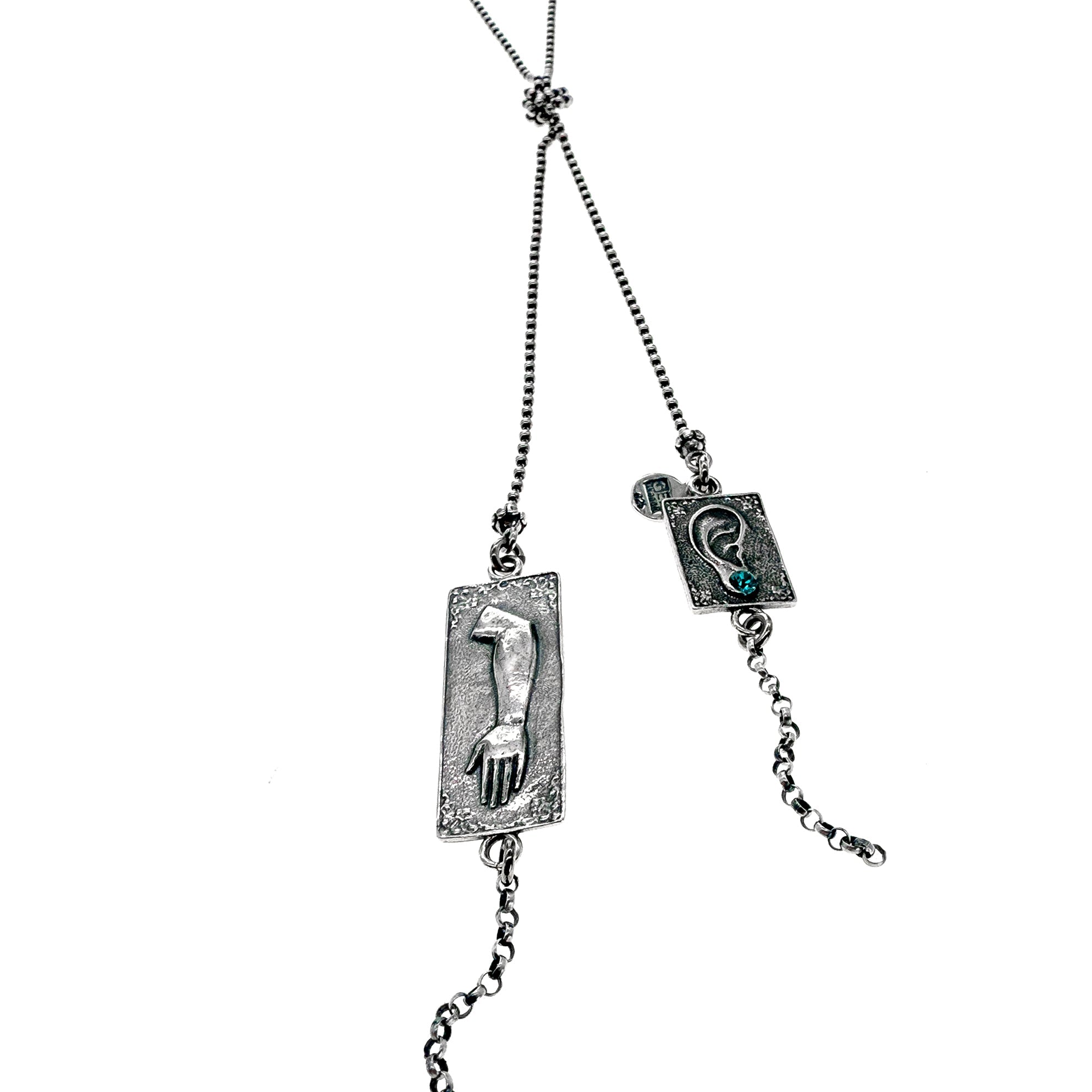 Ex Voto Lariat Necklace – Sterling Silver – Gem Kingdom
