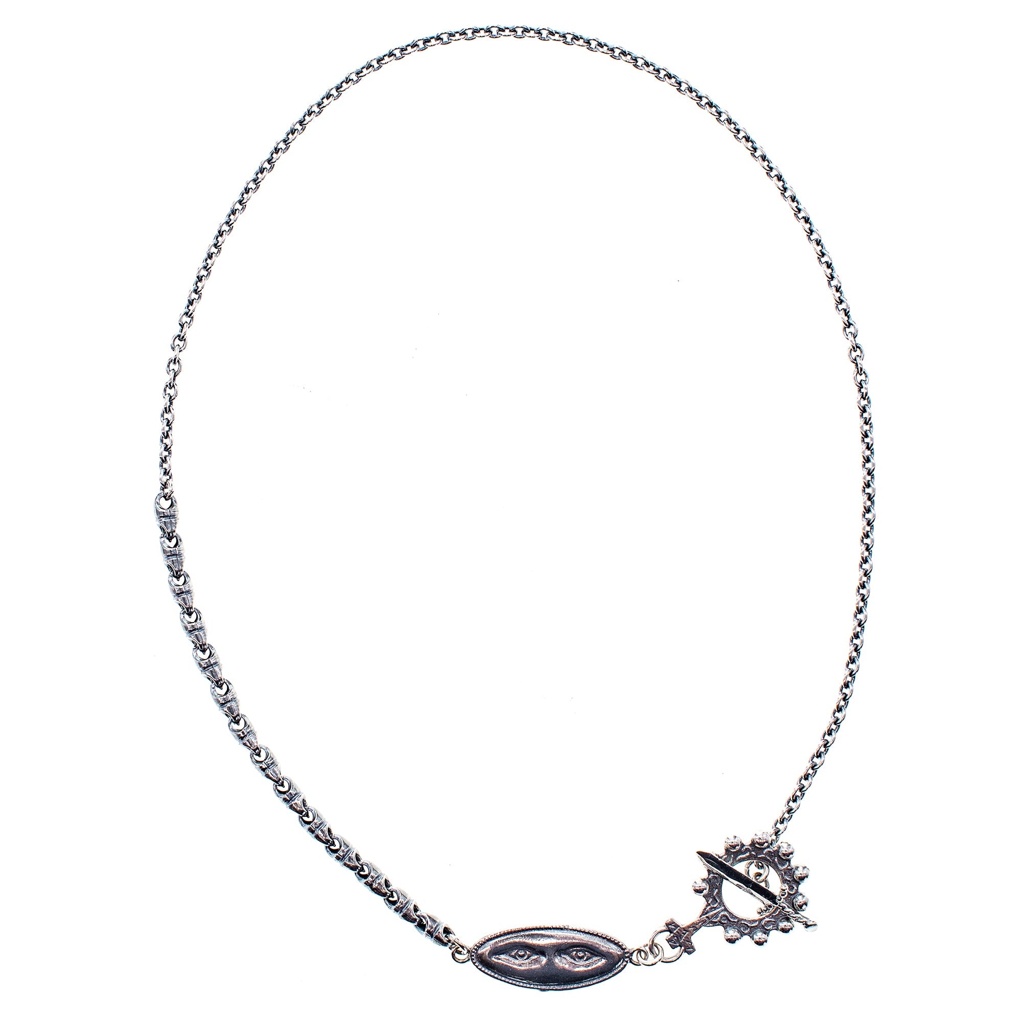 Ex Voto Eye See You Necklace – Sterling Silver – Gem Kingdom