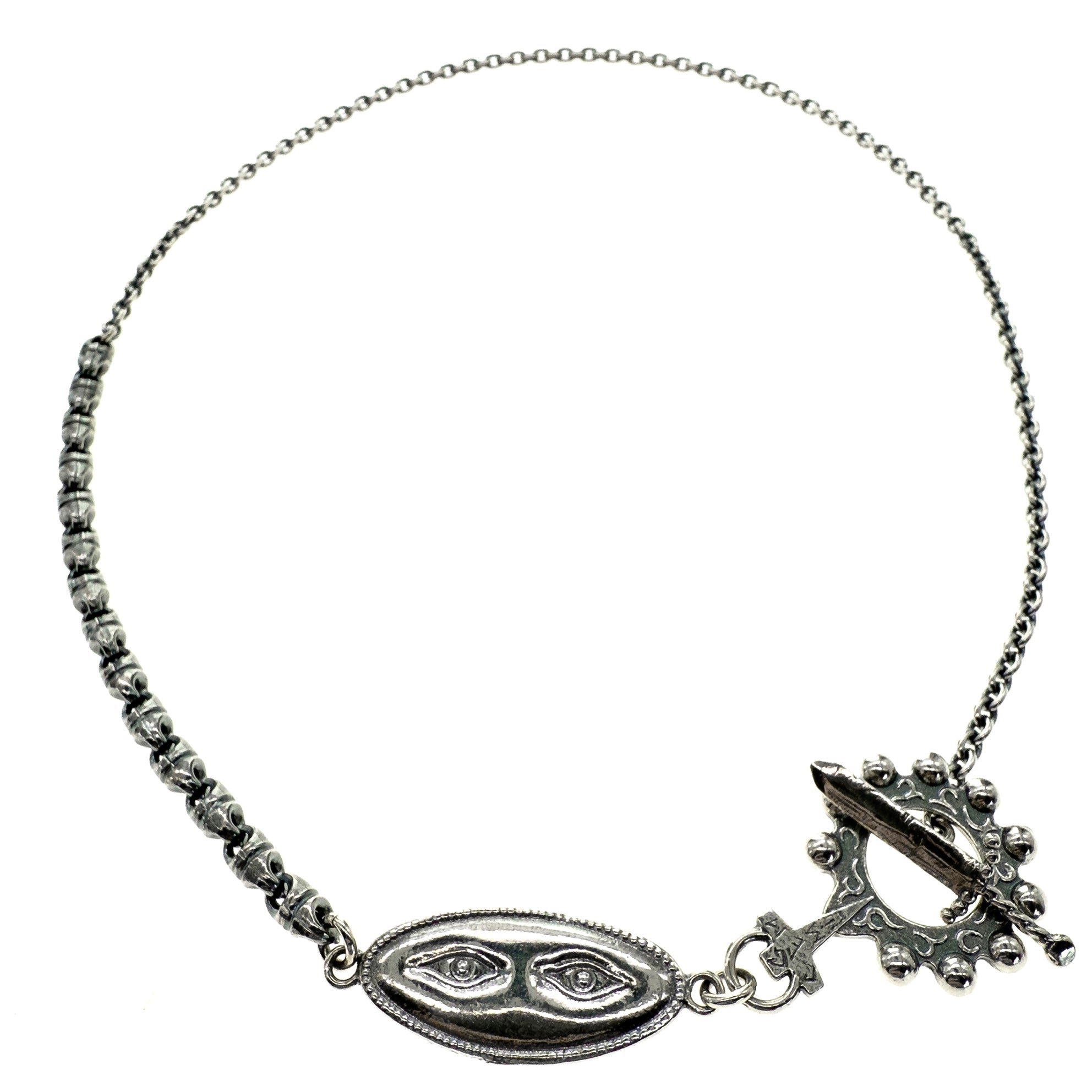 Ex Voto Eye See You Necklace – Sterling Silver – Gem Kingdom
