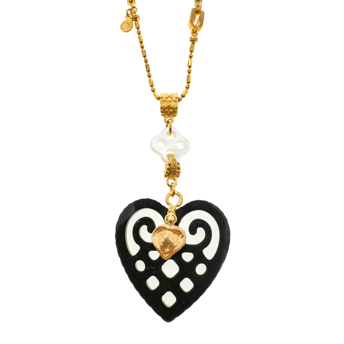 Heart Necklace – 18k Gold Plated – Gem Kingdom