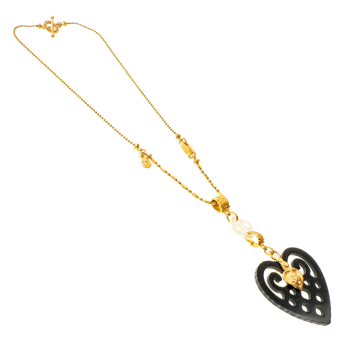 Heart Necklace – 18k Gold Plated – Gem Kingdom
