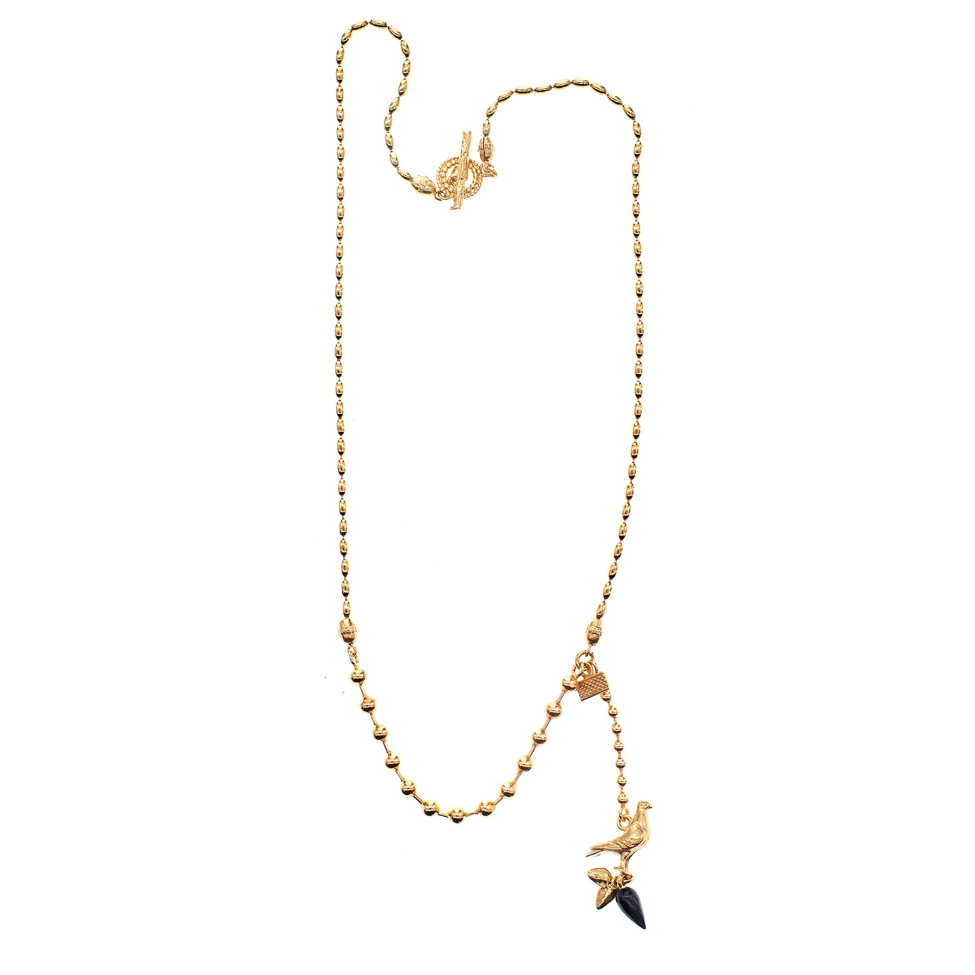 Dove Necklace Black Drop
