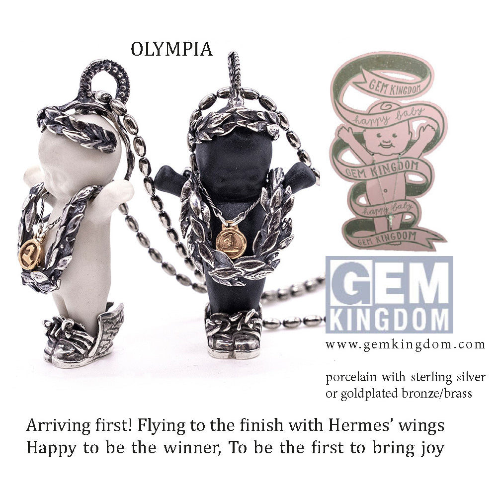"Olympia" Necklace Black And Silver