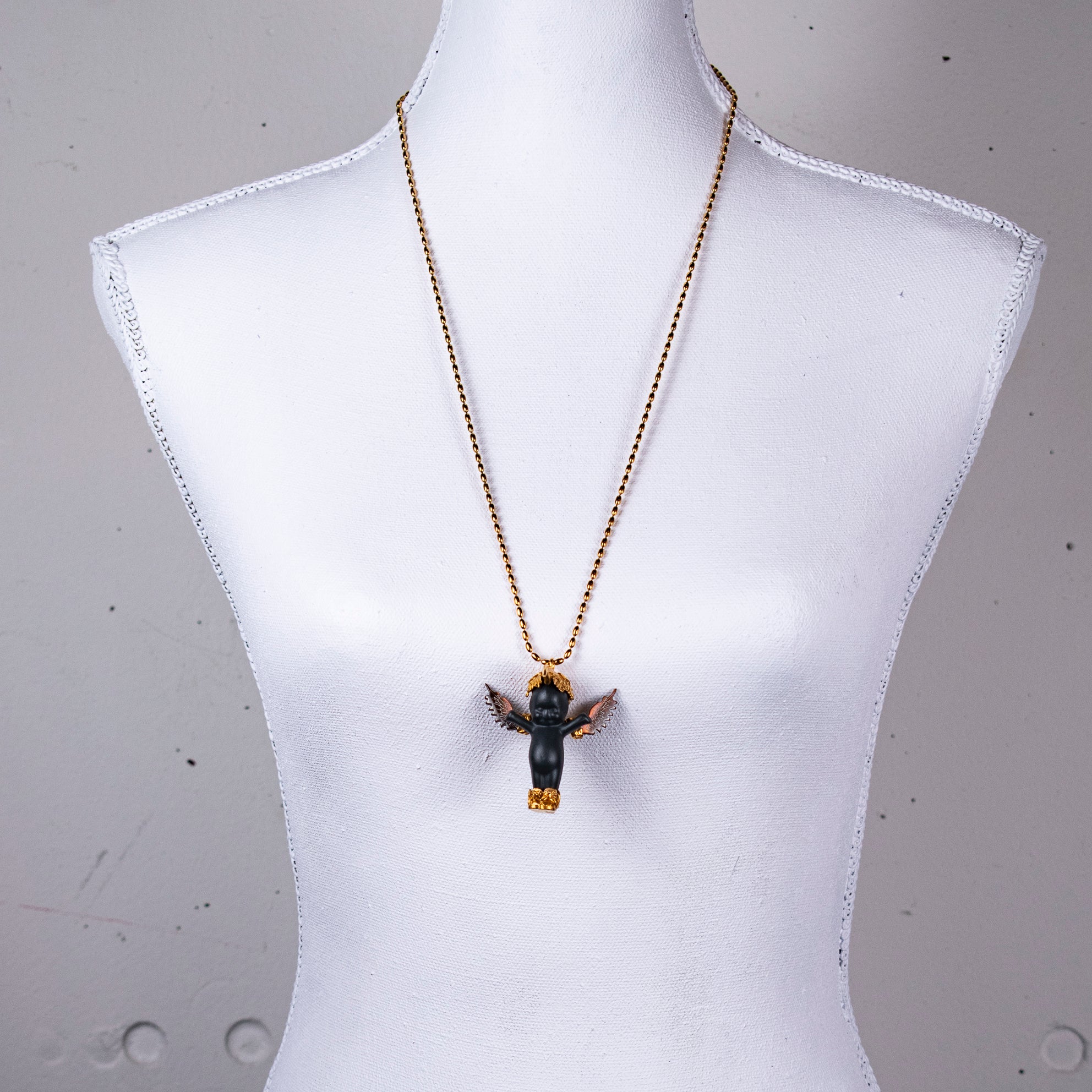 "Phoenix" Ketting Zwart En Goud