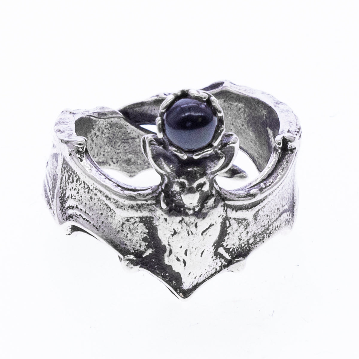 Bat Ring Black Pearl