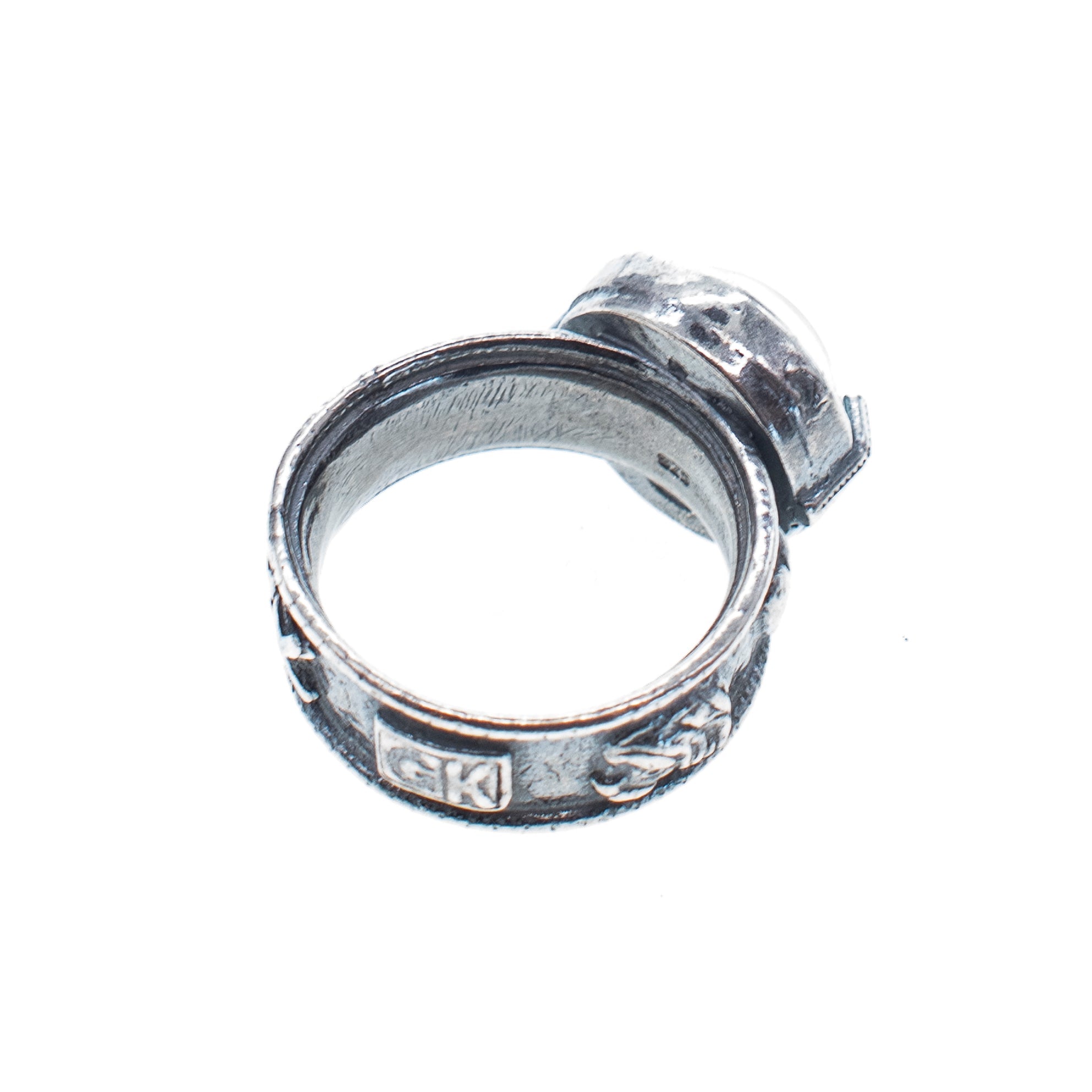 Blue Intaglio Ring – Sterling Silver – Gem Kingdom