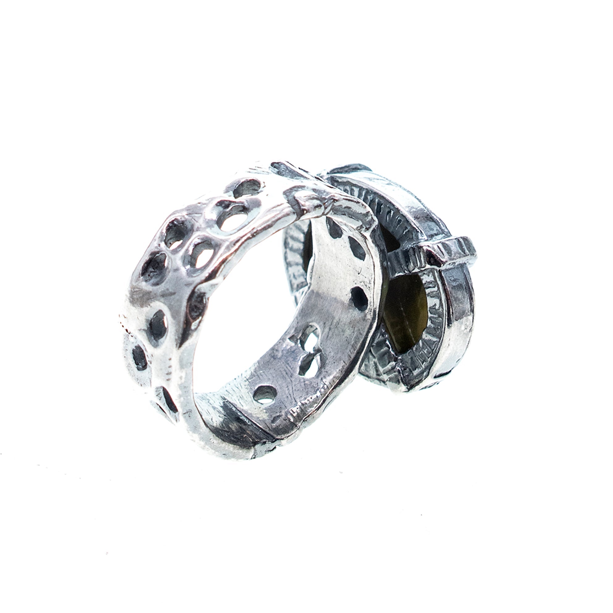 Purple Eye Ring – Sterling Silver – Gem Kingdom
