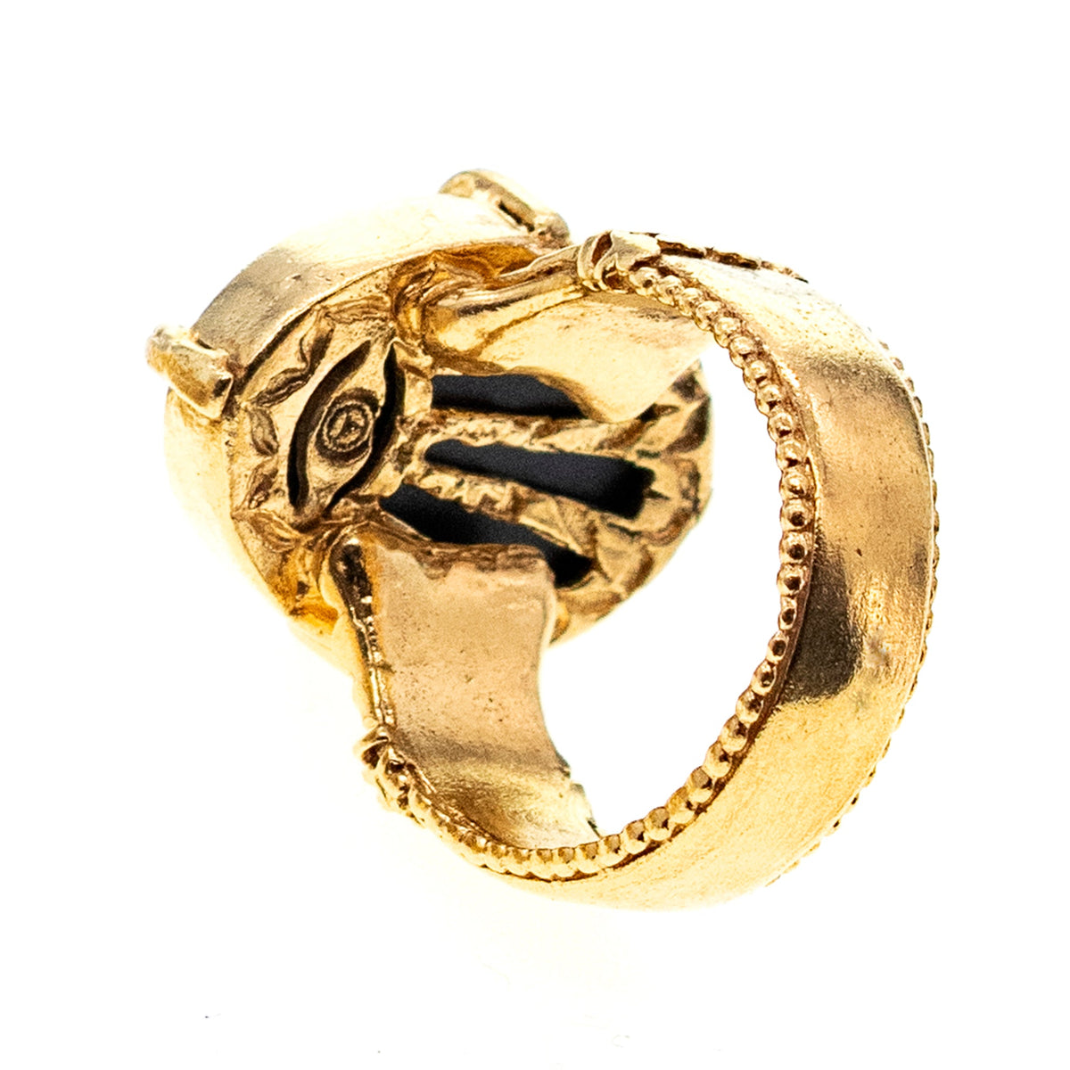 Cosmic Ring Wit – 18K Verguld – Gem Kingdom