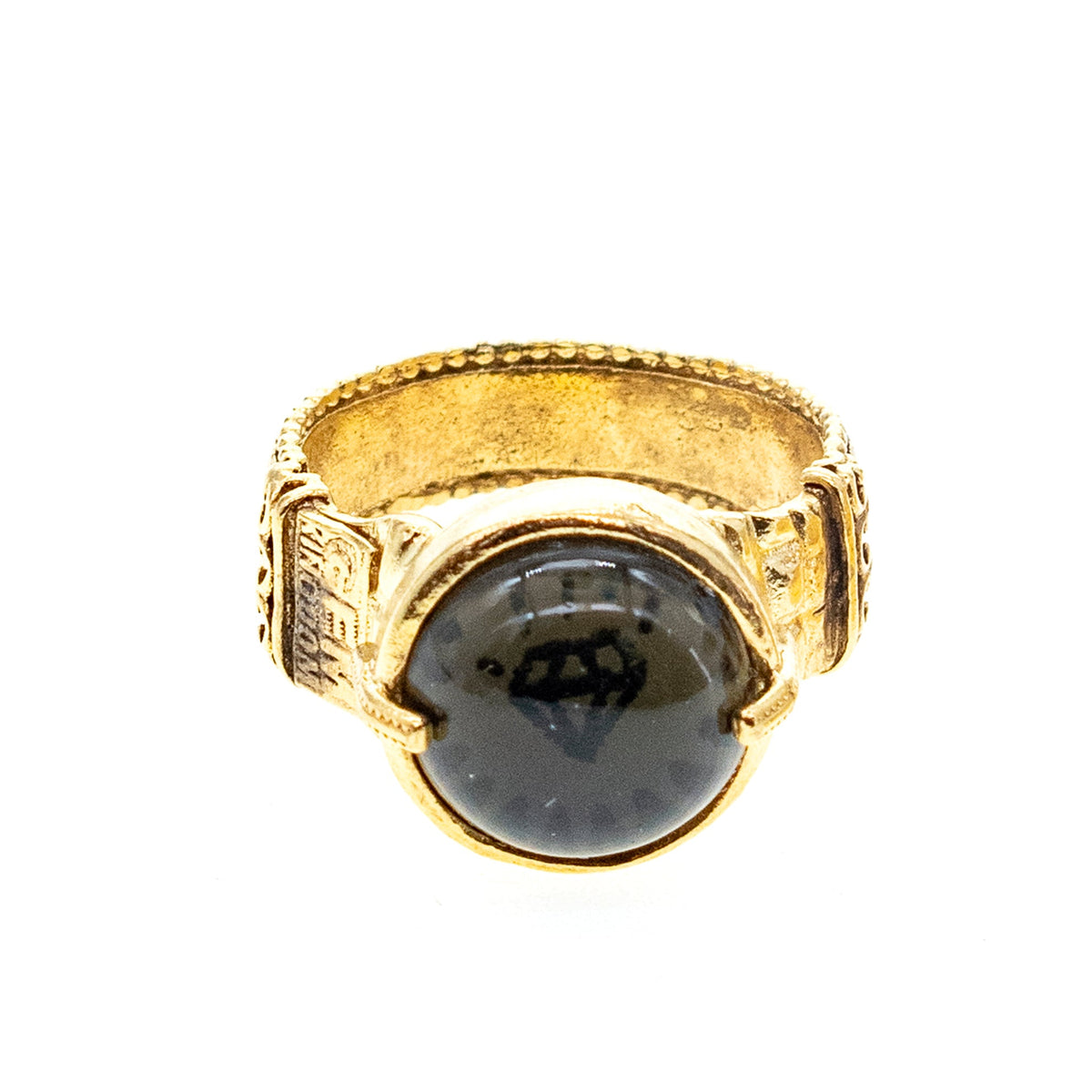 Diamant Ring Rookgrijs – Verguld – Gem Kingdom