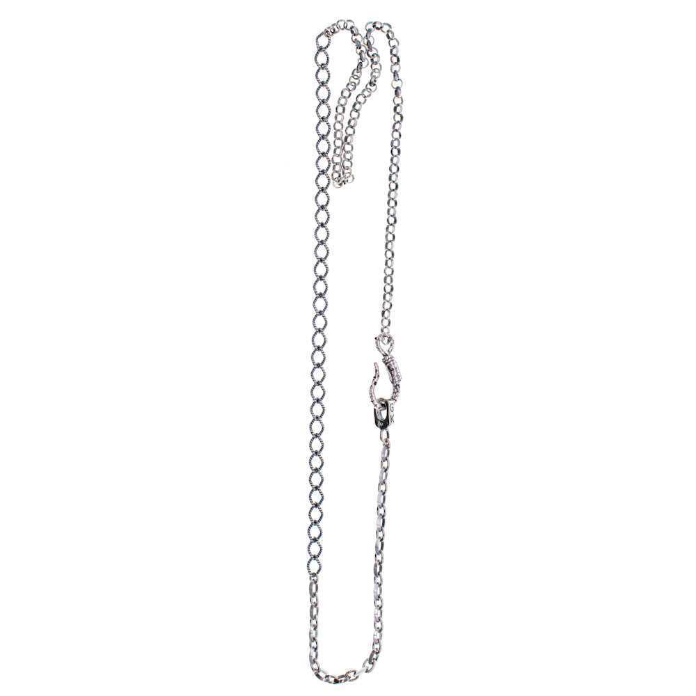Rebel Rebel Silver Chain Necklace – Sterling Silver – Gem Kingdom