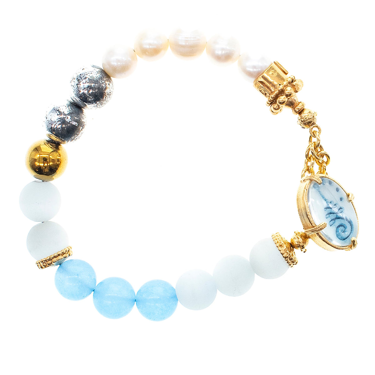 Blue Solace Armband – Verguld – Gem Kingdom