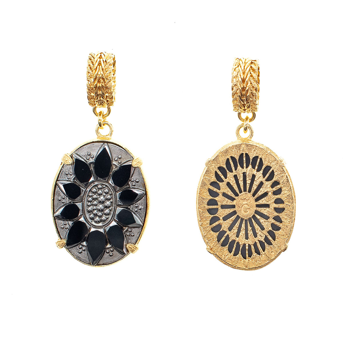 Noir Cosmos Pendant – Gold Plated – Gem Kingdom