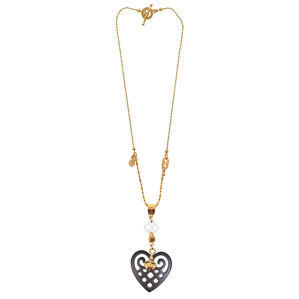 Heart Necklace – 18k Gold Plated – Gem Kingdom