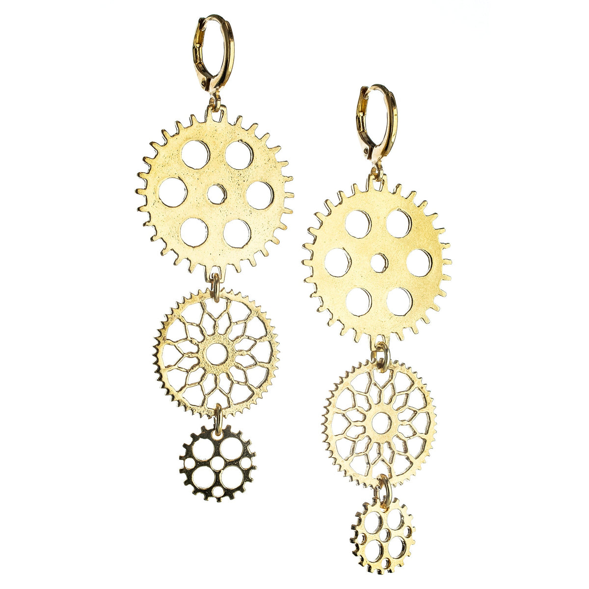 Metropolis Earrings – 18k Gold Plated – Gem Kingdom