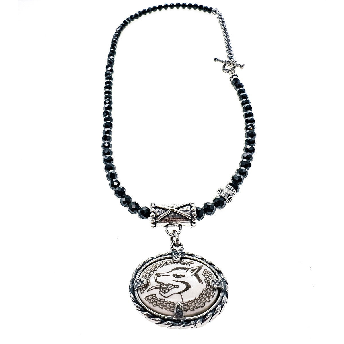 Back to the Future Engraved Medallion Necklace White – Sterling Silver – Gem Kingdom