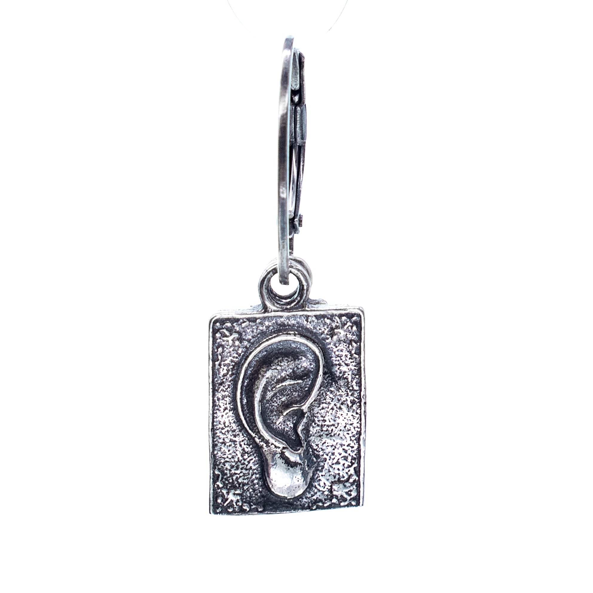 Silver Ear Ex Voto Single Earring – Sterling Silver – Gem Kingdom