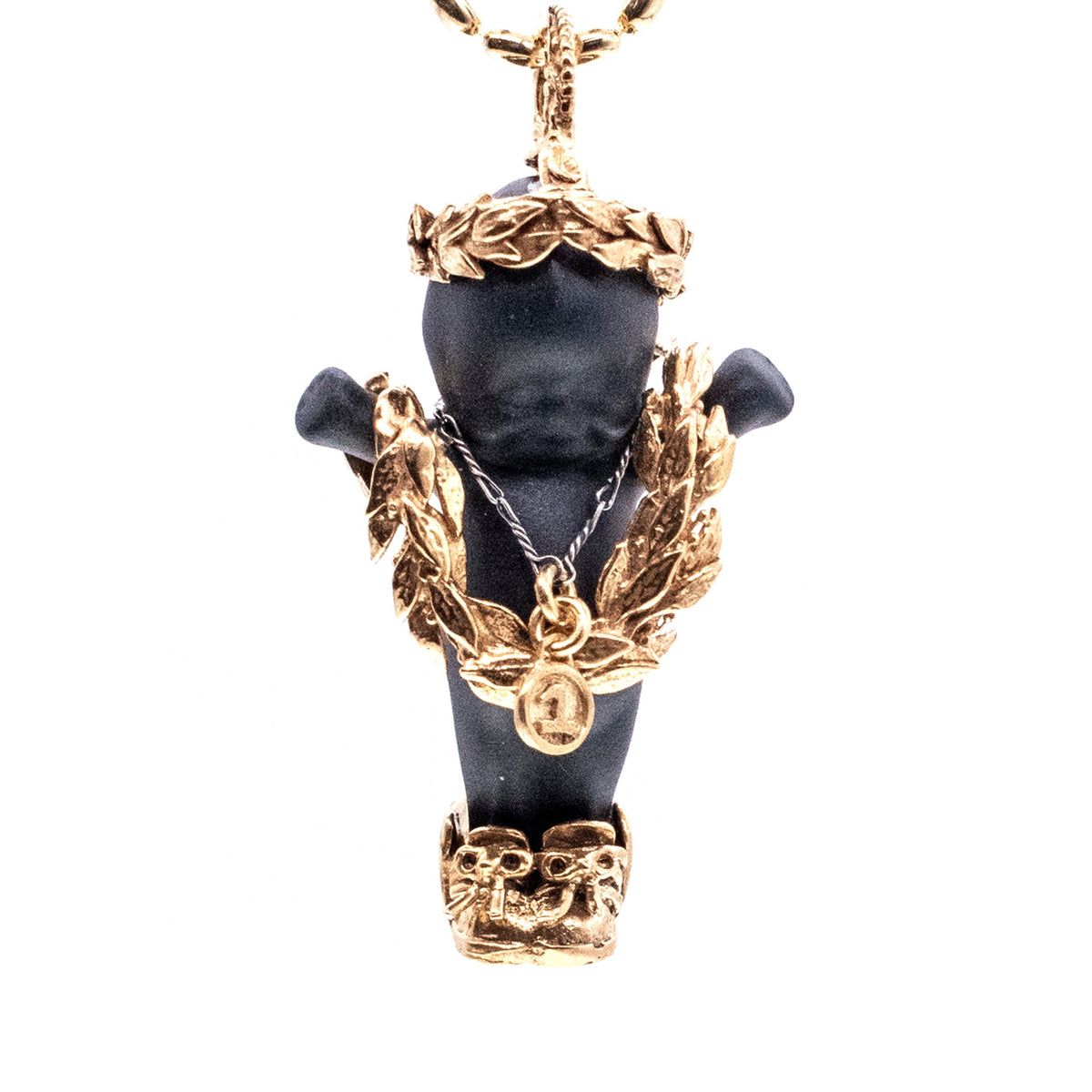 Olympia Ketting Zwart En Goud – Verguld – Gem Kingdom