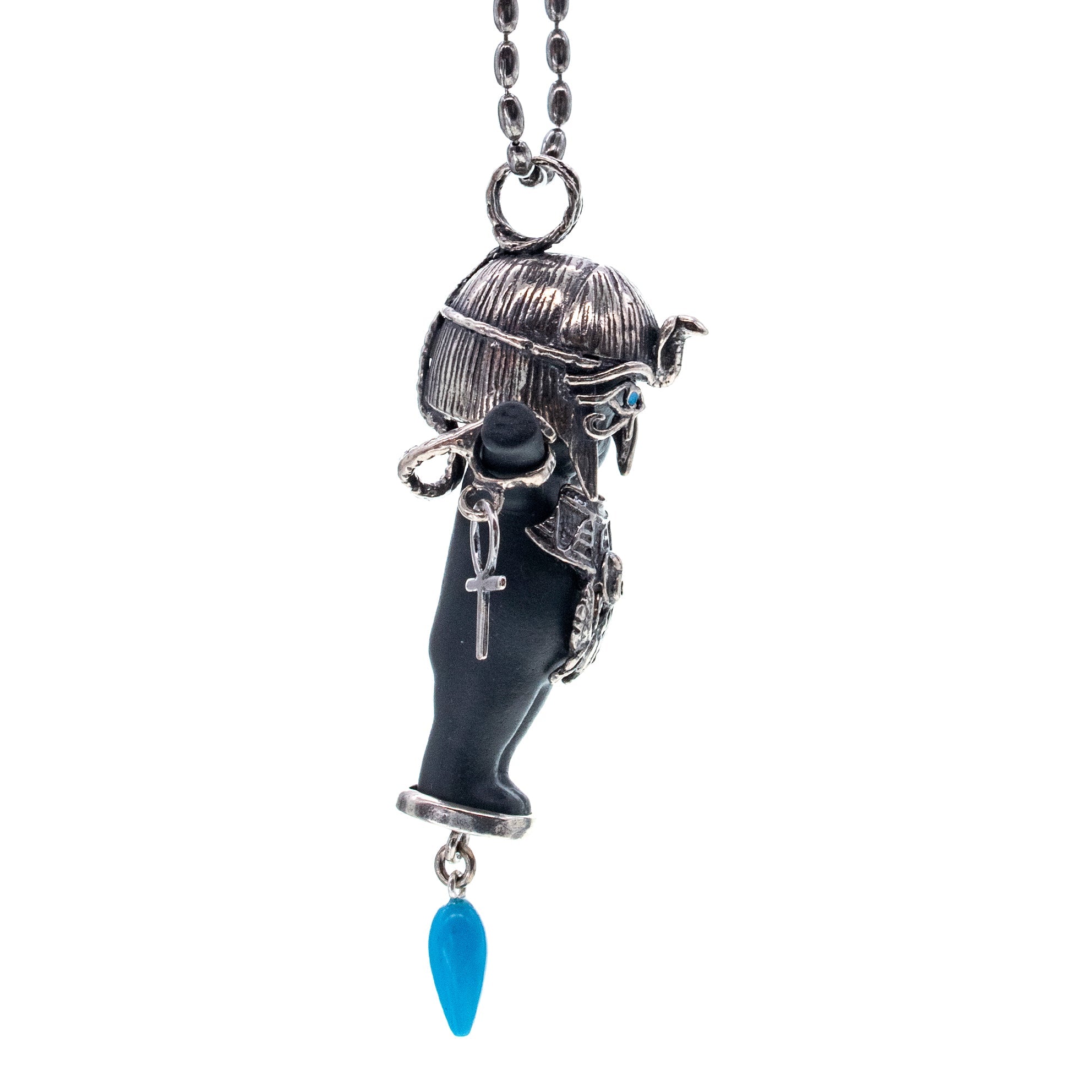 Cleo Black And Silver Necklace – Sterling Silver – Gem Kingdom