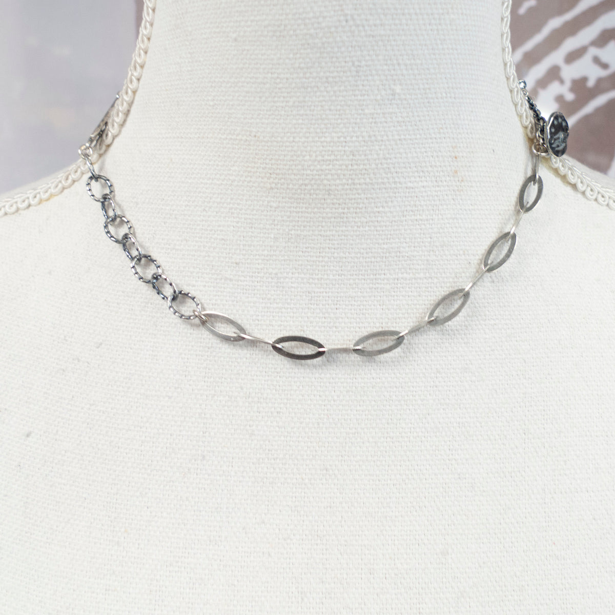 Mixed Charm Silver Chain Necklace – Sterling Silver – Gem Kingdom
