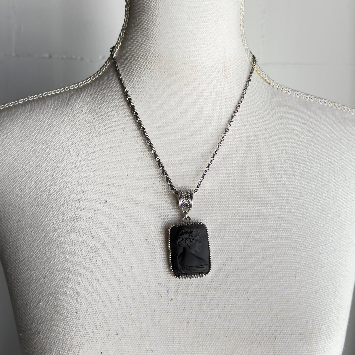 Rosary Sterling Silver Necklace