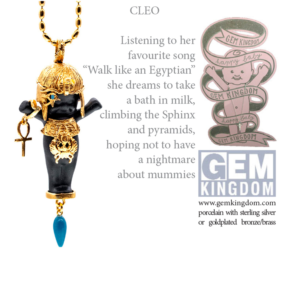 Cleo Black And Silver Necklace – Sterling Silver – Gem Kingdom