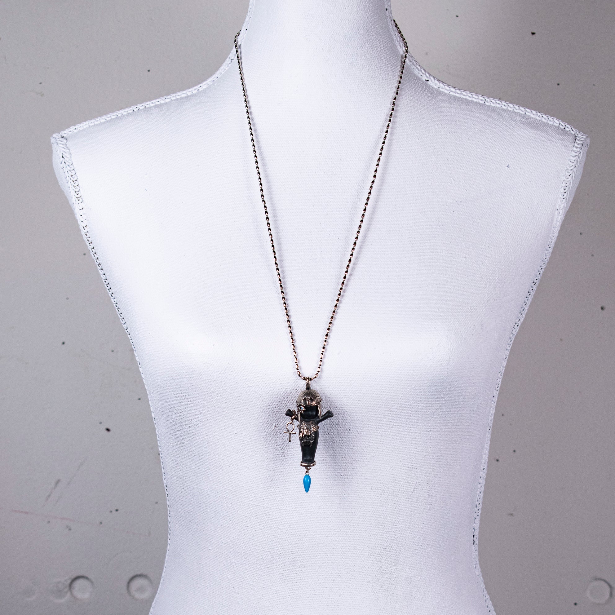 "Cleo" Necklace Black And Silver