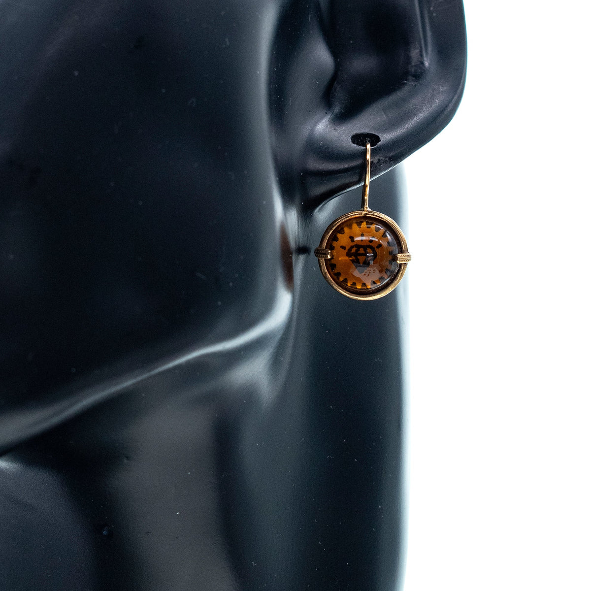 Amber Earrings – Gold Plated – Gem Kingdom