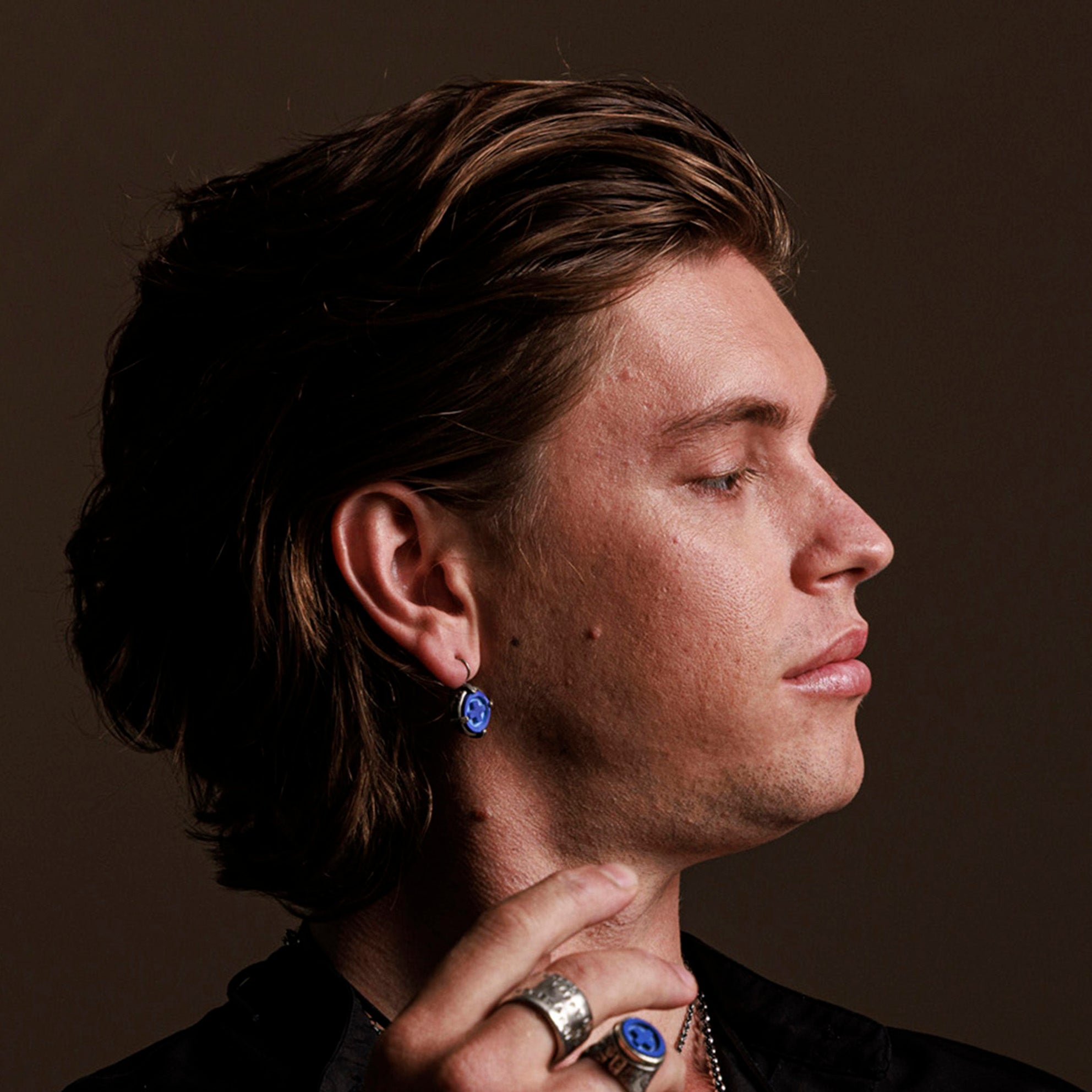 Rebel Rebel Blue Lapis Earrings