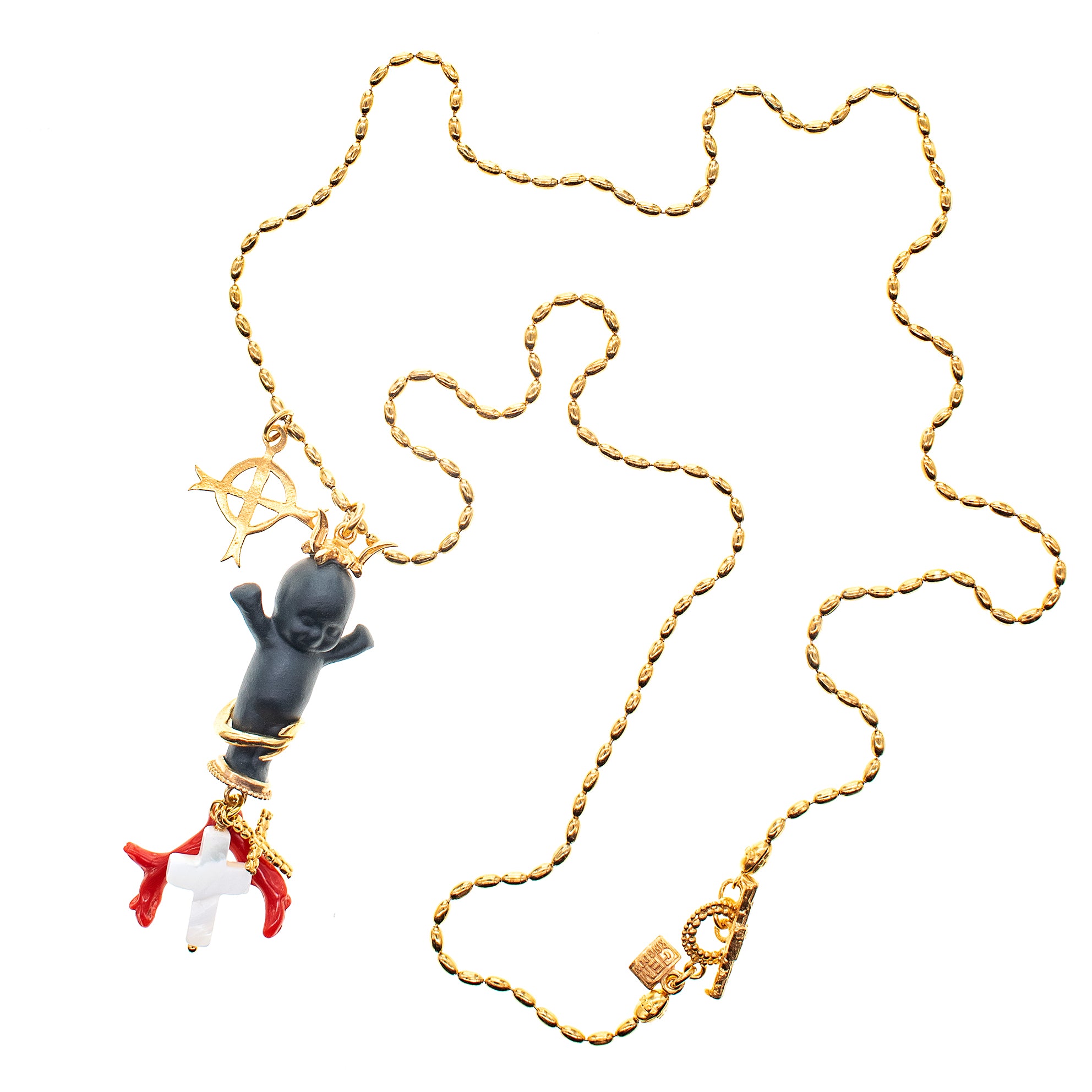 "Jezabella" Necklace Black And Gold