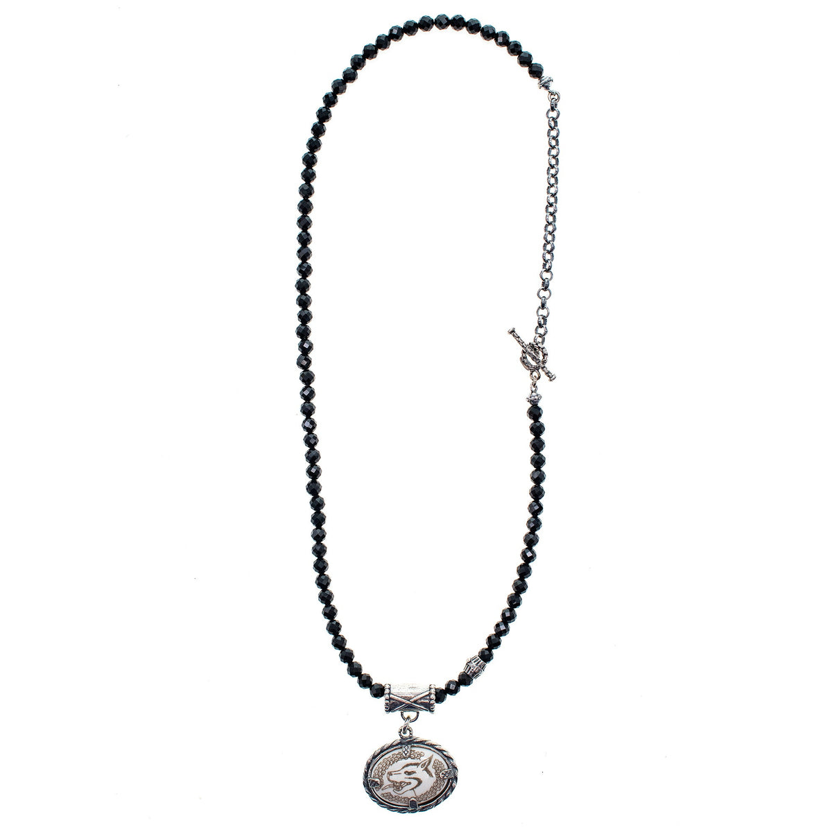 Back to the Future Engraved Medallion Necklace White – Sterling Silver – Gem Kingdom