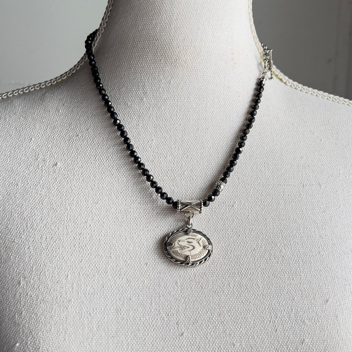Back to the Future Engraved Medallion Necklace White – Sterling Silver – Gem Kingdom